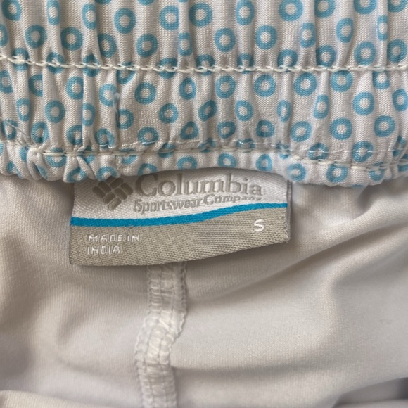 Columbia White w Tropical Flowers sz Sm fits like medium - Picture 6 of 13